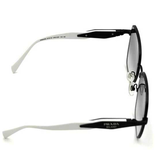 NWT-Prada Square Wire-Rimmed Sunglasses-Black & White - Picture 3 of 4
